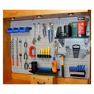 Wall Control Gray Metal Pegboard Standard Workbench Kit - Craftsman ...