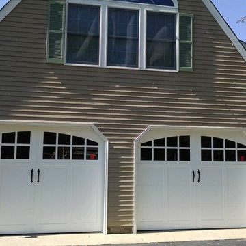 White Carriage House Garage Door