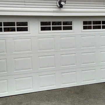 White Sectional Garage Door with Windows