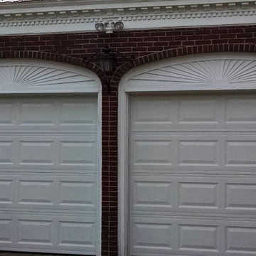 White Short Panel Overhead Garage Door