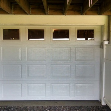 White Short Panel Sectional Garage Door