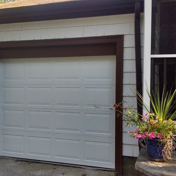 White Short Panel Sectional Garage Door