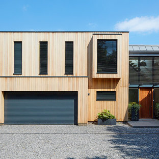 Contemporary attached garage in Berkshire.