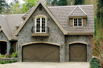 Example of a mountain style garage design in Cleveland