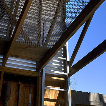 Wood Trusses, Metal Louvers, Wire Mesh