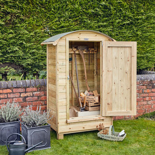 This is an example of a small traditional garden shed in West Midlands.
