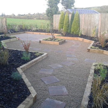 Back garden ideas without grass with Paving in Sligo  AFTER