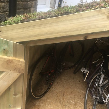 Bespoke Slot-in shed with living green roof