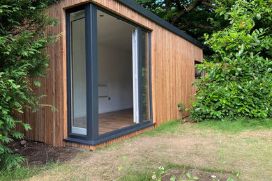 This is an example of a modern garden shed and building in West Midlands.