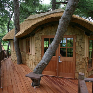 Inspiration for a small rustic shed remodel in Sussex
