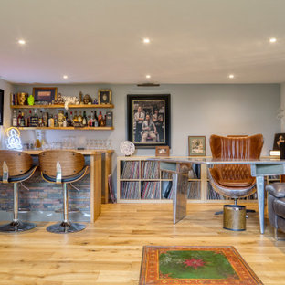Design ideas for a medium sized contemporary garden shed and building in Surrey.