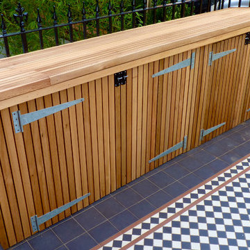 Cedar clad bike shed projects