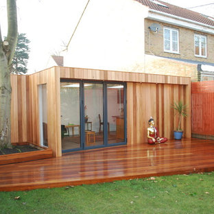 Design ideas for a contemporary shed and granny flat in London.