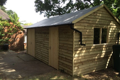 Large contemporary detached garden shed in Oxfordshire.