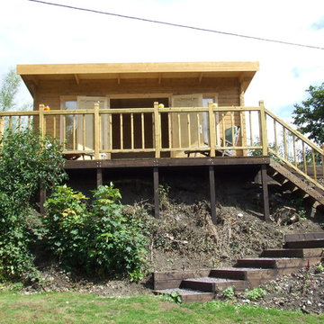 Dorchester, Dorset – 5.2m x 3.4m – 44mm log Open Plan Barbados Log Cabin