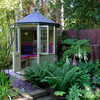 Garden shed - small eclectic detached garden shed idea in Wiltshire