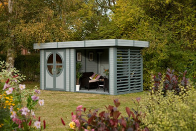 This is an example of a classic garden shed and building in Devon.