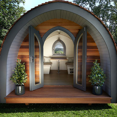 Shed - small eclectic detached shed idea in Other