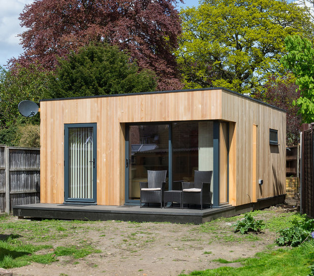 Modern Garden Shed and Building by Green Studios