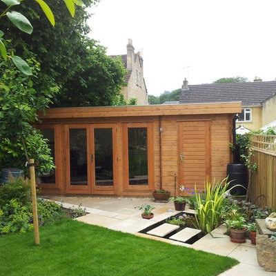 Mid-sized trendy detached studio / workshop shed photo in Wiltshire