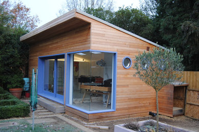 Inspiration for a contemporary garden shed and building in Sussex.