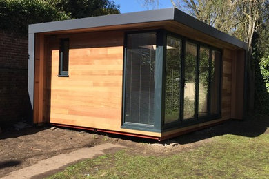 Inspiration for a small contemporary garden shed and building in West Midlands.