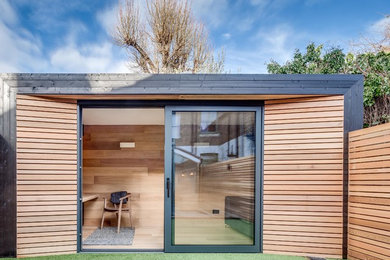 Contemporary garden shed and building in London.