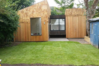 Design ideas for a contemporary garden shed and building in Other.