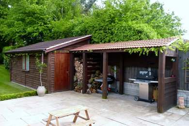 This is an example of a large classic detached garden shed in Essex.