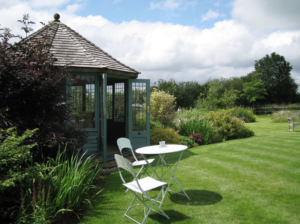 Traditional Garden Shed and Building by Lucy Cotes' Beautiful Gardens