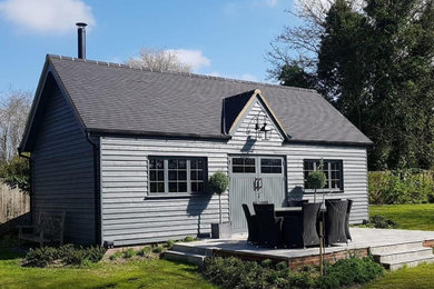 This is an example of a medium sized farmhouse detached guesthouse in Hampshire.