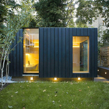 Neil Dusheiko creates 'Shadow Shed' using Shou Sugi Ban cladding in Camden