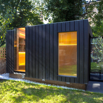 Neil Dusheiko creates 'Shadow Shed' using Shou Sugi Ban cladding in Camden