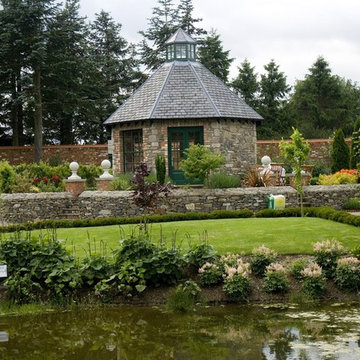 New Walled Garden & Stone Folly with Glazed Lantern complete Country Home