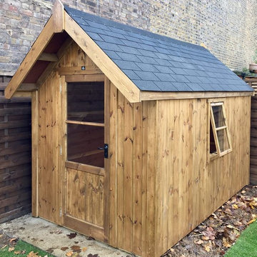 Nook Cosy Shed 10'x6' in Oiled Oak - delivered and assembled