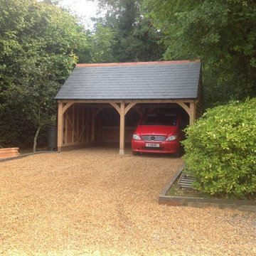 Oak frame garage