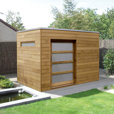 Garden shed - small contemporary detached garden shed idea in Wiltshire