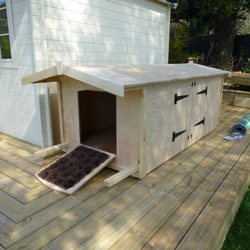 Summer House With Decking & Custom Made Dog House