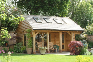 Example of a mountain style shed design in Cheshire