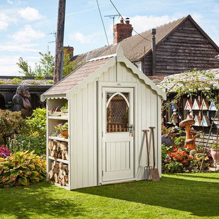 Example of a mid-sized cottage chic detached garden shed design in West Midlands