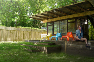 グラスゴーにある北欧スタイルのおしゃれな物置小屋・庭小屋の写真