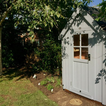 Tool Tidy Cosy Shed 4'x2.5' in Dusky Blue - delivered and assembled