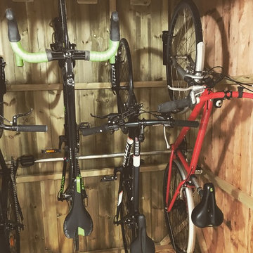 Vertical bike storage