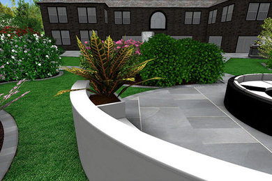 3d garden design for small urban garden & large gardens