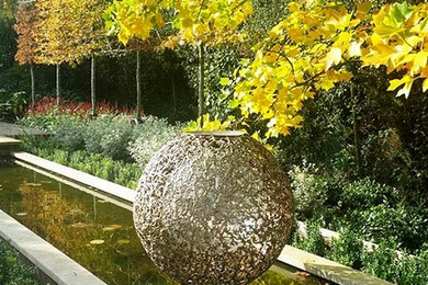 Contemporary garden in Sussex.
