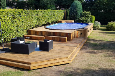 Above Ground Pool & Rustic Decking