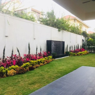 Adarsh Palm Retreat villa landscaping