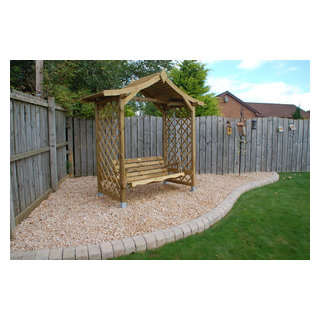 garden arbour with swing seat