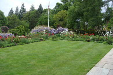 Bild på en trädgård