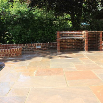 BBQ area and fire pit in Copthorne, Sussex